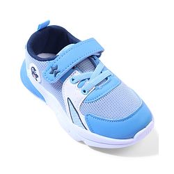 Cute Walk by Babyhug Velcro Closure Sneakers with Dino Applique - Blue