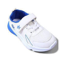 Cute Walk by Babyhug Velcro Closure Sneakers with Dino Applique - Blue