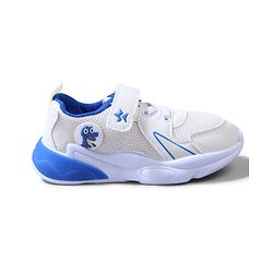 Cute Walk by Babyhug Velcro Closure Sneakers with Dino Applique - Blue