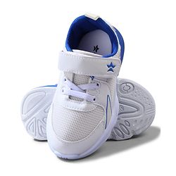 Cute Walk by Babyhug Velcro Closure Sneakers with Dino Applique - Blue