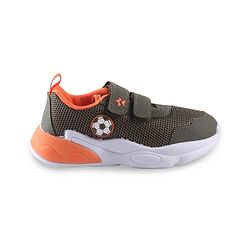 Cute Walk by Babyhug Velcro Closure Sneaker with Ball Applique - Navy Blue