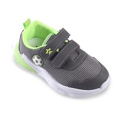 Cute Walk by Babyhug Velcro Closure Sneaker with Ball Applique - Navy Blue