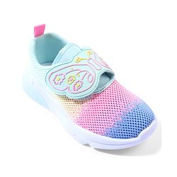 Cute Walk by Babyhug Velcro Closure Sneaker with Butterfly Design - Sea Green