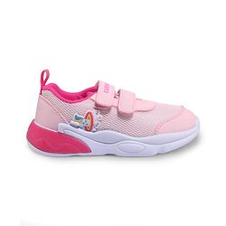 Cute Walk by Babyhug Velcro Closure Sneaker with Unicorn Applique - Pink