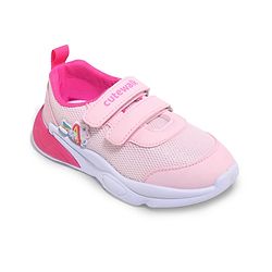 Cute Walk by Babyhug Velcro Closure Sneaker with Unicorn Applique - Pink
