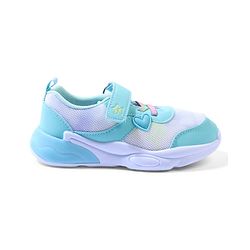 Cute Walk by Babyhug Velcro Closure Sneaker with Heart Applique - Sea Green