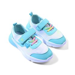Cute Walk by Babyhug Velcro Closure Sneaker with Heart Applique - Sea Green