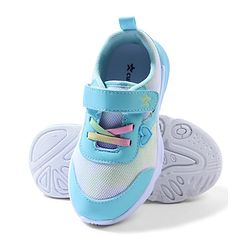 Cute Walk by Babyhug Velcro Closure Sneaker with Heart Applique - Sea Green