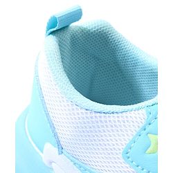 Cute Walk by Babyhug Velcro Closure Sneaker with Heart Applique - Sea Green