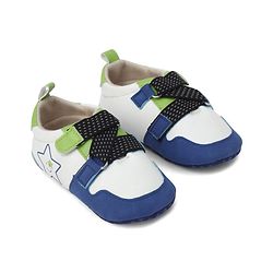 Cute Walk by Babyhug Booties With Velcro Closure - Light Blue