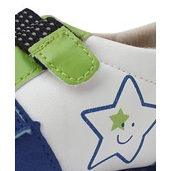 Cute Walk by Babyhug Booties With Velcro Closure - Light Blue