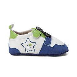 Cute Walk by Babyhug Booties With Velcro Closure - Light Blue