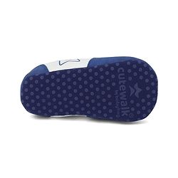Cute Walk by Babyhug Booties With Velcro Closure - Light Blue
