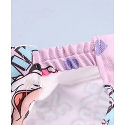 Babyhug Disney Cotton Woven Summer Cap With Minnie Mouse Print Pink - Diameter 16 cm