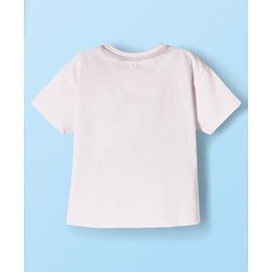 Babyhug Disney Single Jersey Knit Half Sleeves T-Shirt & Skirt Set with Minnie & Friends Graphic - Navy Blue & White