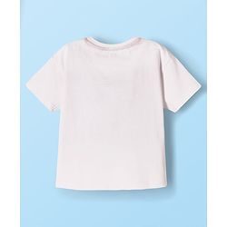 Babyhug Disney Single Jersey Knit Half Sleeves T-Shirt & Skirt Set with Minnie & Friends Graphic - Navy Blue & White