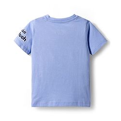 Babyhug Disney Single Jersey Knit Half Sleeves Shorts Night Suit With Winnie & Friends Graphics - Light Blue