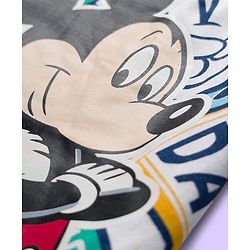 Babyhug Disney Single Jersey Knit Half Sleeves T-Shirt with Mickey Mouse Print - Multicolor