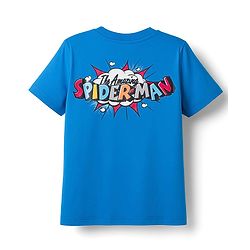 Babyhug Marvel Single Jersey Knit Half Sleeves T-Shirt With Spider-Man Graphics - Blue
