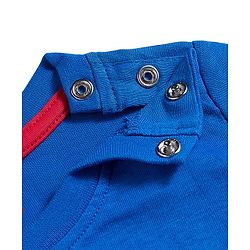 Babyhug Marvel Single Jersey Knit Half Sleeves T-Shirt with Avengers Graphic - Blue