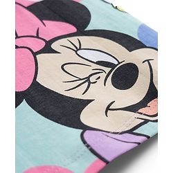 Babyhug Disney Single Jersey Knit Half Sleeves T-Shirt with Minnie Mouse & Daisy Print - Light Blue
