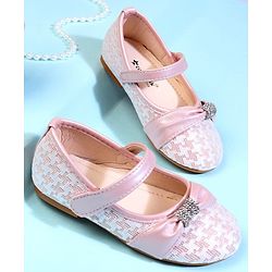 Cute Walk by Babyhug Ballerina With Bow Applique - Pink