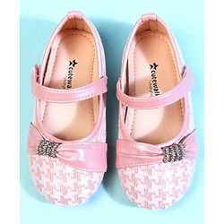 Cute Walk by Babyhug Ballerina With Bow Applique - Pink
