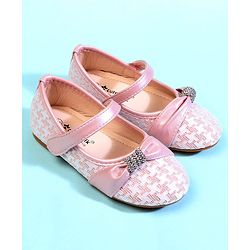 Cute Walk by Babyhug Ballerina With Bow Applique - Pink