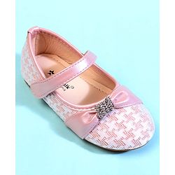 Cute Walk by Babyhug Ballerina With Bow Applique - Pink