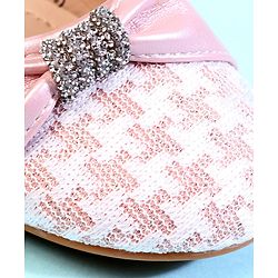 Cute Walk by Babyhug Ballerina With Bow Applique - Pink