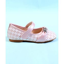 Cute Walk by Babyhug Ballerina With Bow Applique - Pink