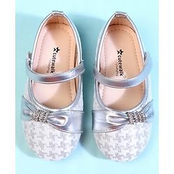 Cute Walk by Babyhug Ballerina With Bow Applique - Pink