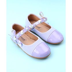 Cute Walk by Babyhug Ballerina with Velcro Closure & Heart Applique - Pink