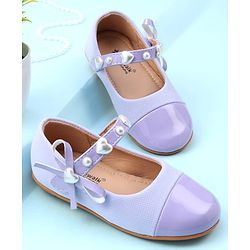 Cute Walk by Babyhug Ballerina with Velcro Closure & Heart Applique - Pink