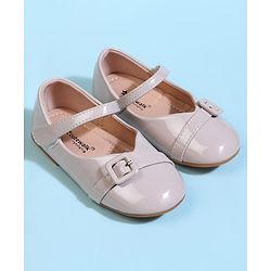 Cute Walk by Babyhug Velcro Closure Solid Ballerina - Beige