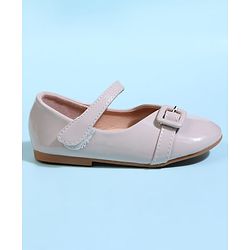 Cute Walk by Babyhug Velcro Closure Solid Ballerina - Beige