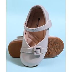 Cute Walk by Babyhug Velcro Closure Solid Ballerina - Black