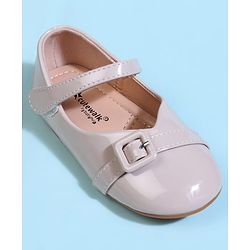 Cute Walk by Babyhug Velcro Closure Solid Ballerina - Black