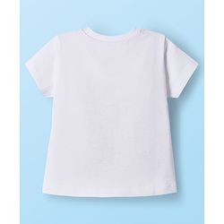 Babyhug Disney Single Jersey Knit Half Sleeves T-Shirts & Shorts Set with Minnie Mouse Graphic - Multicolor