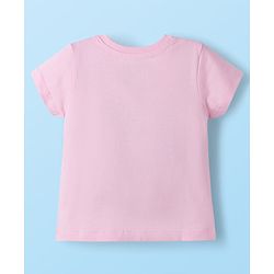 Babyhug Disney Single Jersey Knit Half Sleeves T-Shirts & Shorts Set with Minnie Mouse Graphic - Multicolor