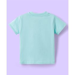 Babyhug Disney Single Jersey Knit Half Sleeves Cut & Sew T-Shirt & Shorts Set with Minnie Moues Graphic & Badge Detailing - Multicolor