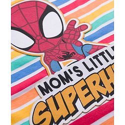 Babyhug Marvel 100% Cotton Knit Half Sleeves T-Shirt With Spider Man Graphic Pack of 3 - Multicolour
