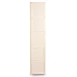 Babyhug 4 Layer Sun & Cloud Theme High Density Plastic Storage Cabinet for Kids - White| Multipurpose Organizer for Toys, Books & Clothes| Easy to Install| Easy Open Shelves| Nursery Organizer