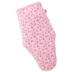 Babyhug 100% Interlock Cotton Baby Swaddle Wrapper Pack of 2 - Rabbit & Rainbow Print|Soft Breathable Fabric| Newborn Swaddling Wrap| Secure Velcro Closure| New Born Essential| Prevents Startle Effect
