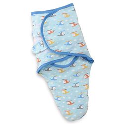Babyhug 100% Interlock Cotton Baby Swaddle Wrapper Pack of 2 - Rabbit & Rainbow Print|Soft Breathable Fabric| Newborn Swaddling Wrap| Secure Velcro Closure| New Born Essential| Prevents Startle Effect