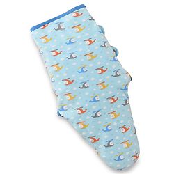 Babyhug 100% Interlock Cotton Baby Swaddle Wrapper Pack of 2 - Rabbit & Rainbow Print|Soft Breathable Fabric| Newborn Swaddling Wrap| Secure Velcro Closure| New Born Essential| Prevents Startle Effect