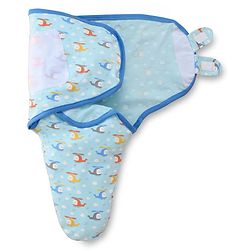 Babyhug 100% Interlock Cotton Baby Swaddle Wrapper Pack of 2 - Rabbit & Rainbow Print|Soft Breathable Fabric| Newborn Swaddling Wrap| Secure Velcro Closure| New Born Essential| Prevents Startle Effect