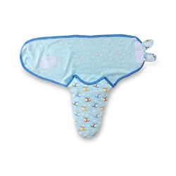 Babyhug 100% Interlock Cotton Baby Swaddle Wrapper Pack of 2 - Rabbit & Rainbow Print|Soft Breathable Fabric| Newborn Swaddling Wrap| Secure Velcro Closure| New Born Essential| Prevents Startle Effect