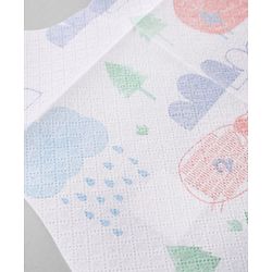 Babyhug Triple Layer Disposable Feeding Bibs Pack of 30| Waterproof| Crumb Catcher Pocket| Travel Friendly| Hygienic & Easy to Wear| Single Use Bibs for 6+ Months Babies