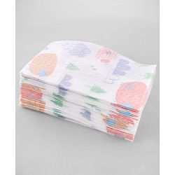 Babyhug Triple Layer Disposable Feeding Bibs Pack of 30| Waterproof| Crumb Catcher Pocket| Travel Friendly| Hygienic & Easy to Wear| Single Use Bibs for 6+ Months Babies